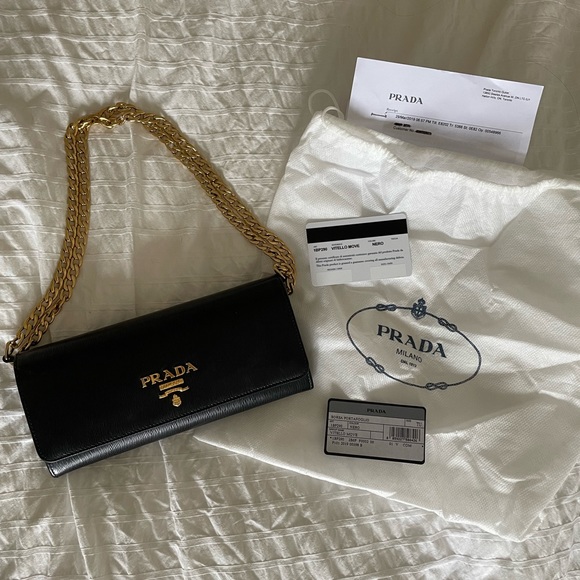 SOLD on Depop- Prada Vitello Crossbody WOC - Picture 2 of 8